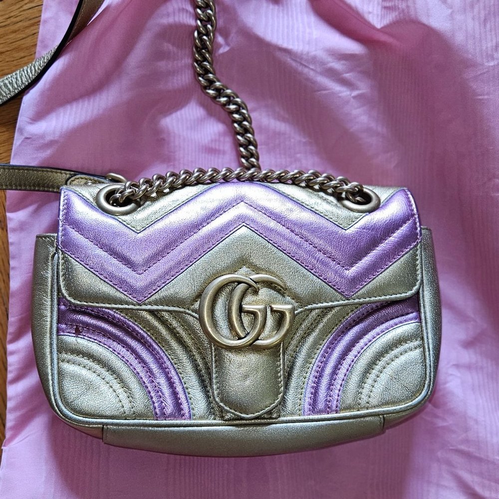 Gucci GG Marmont Flap leather crossbody bag